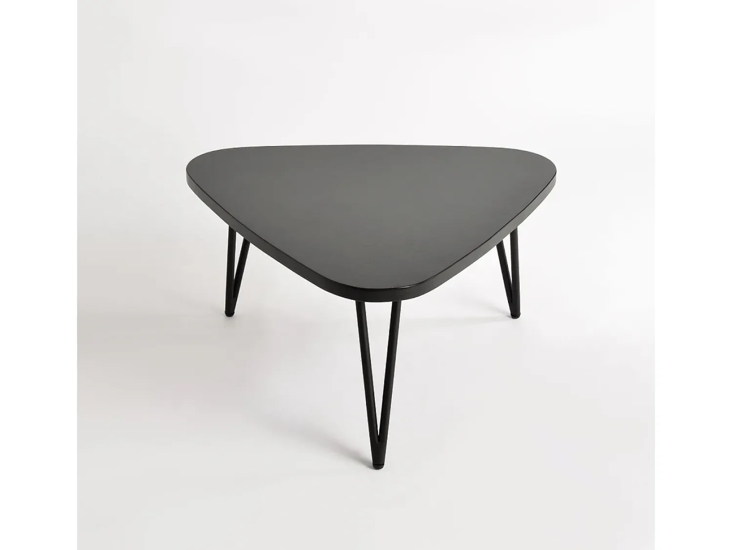 Mesa de centro 68x35x73 cm preta adesso adesl06-h35^ Mesa De Centro