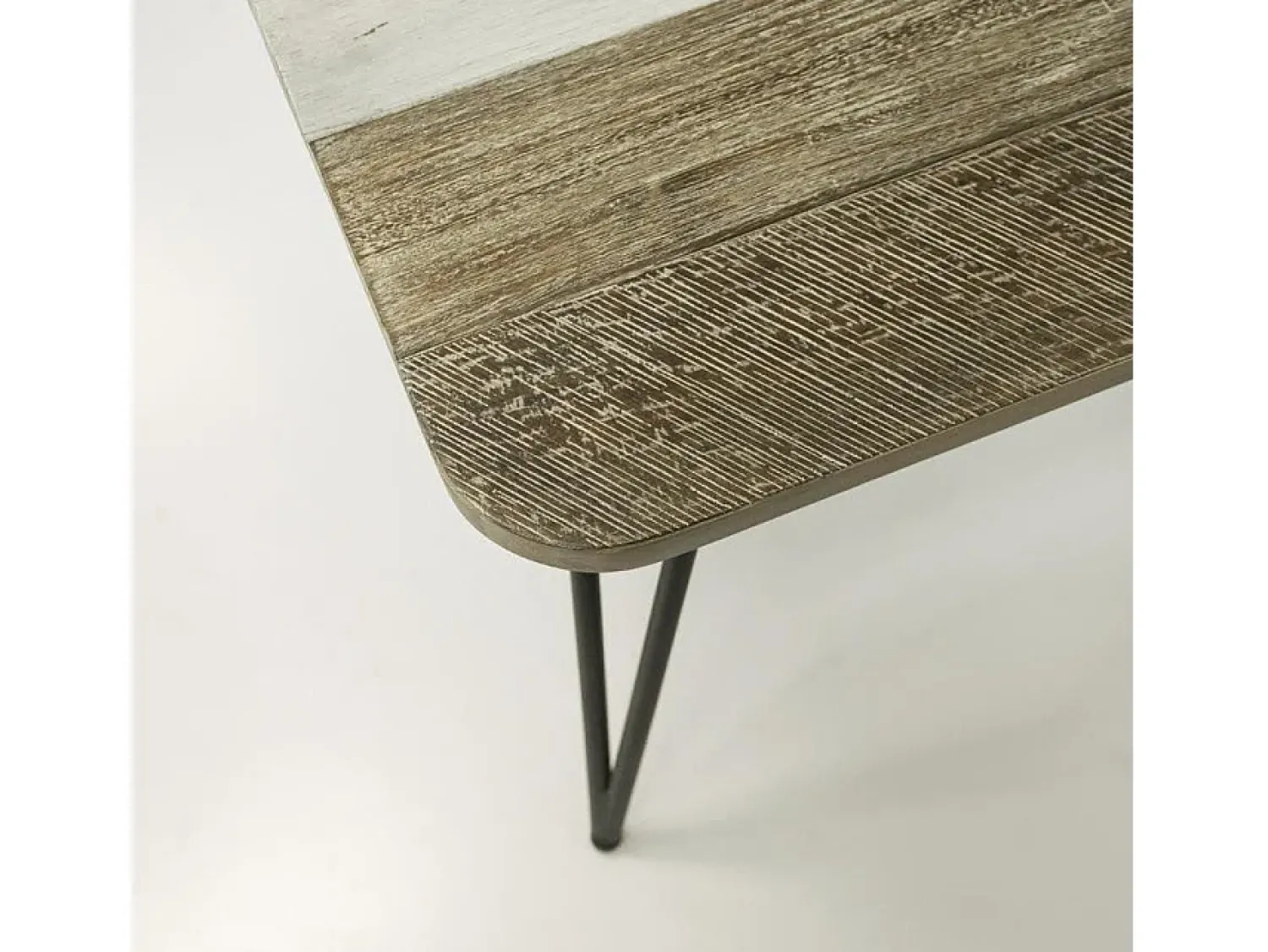 Mesa De Centro* Mesa de centro 50x50x50 cm preta adesso adesl07 Preto / Cinzento / Bege