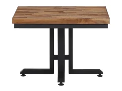 Mesa de centro 55x55x40 cm teca recuperada maciça PT757192^ Mesa De Centro