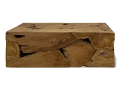 Mesa De Centro* Mesa de centro 90x50x30 cm teca genuína PT886338 Castanho