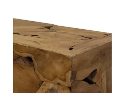 Mesa De Centro* Mesa de centro 90x50x30 cm teca genuína PT886338 Castanho
