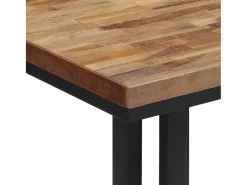 Discount vidaxl Mesa de centro 55x55x40 cm teca recuperada maciça Natural claro