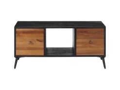 Mesa de centro 90x50x41 cm teca recuperada maciça PT294023^ Mesa De Centro