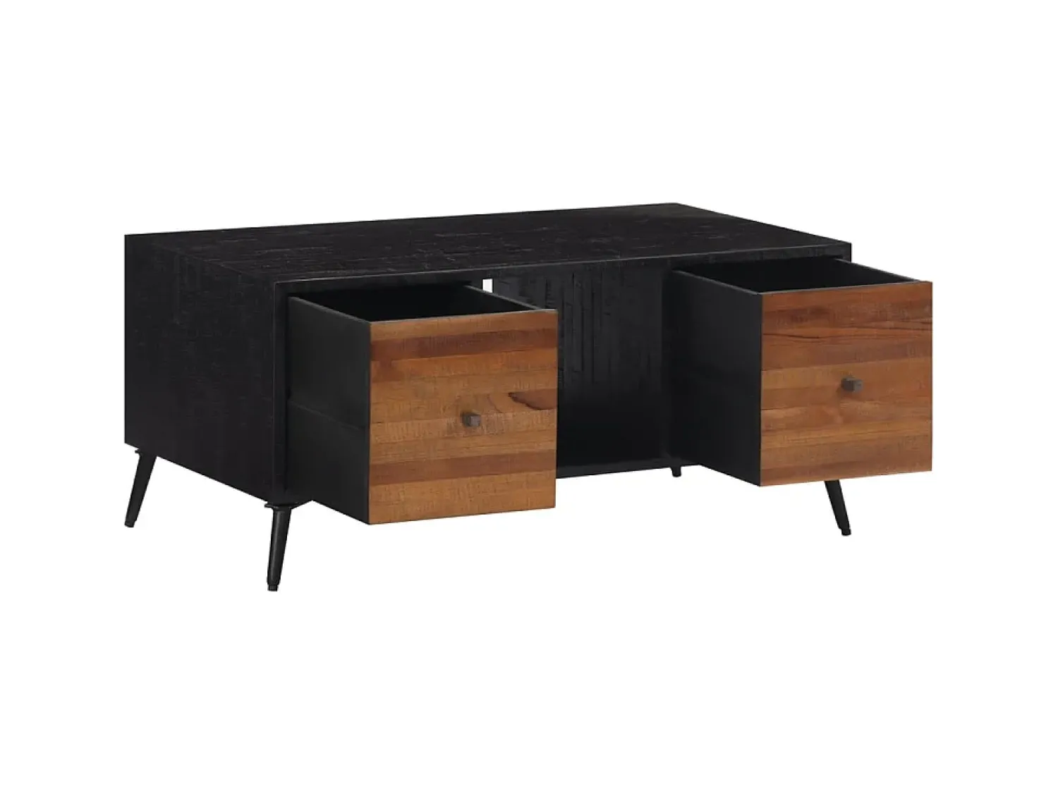 Mesa de centro 90x50x41 cm teca recuperada maciça PT294023^ Mesa De Centro