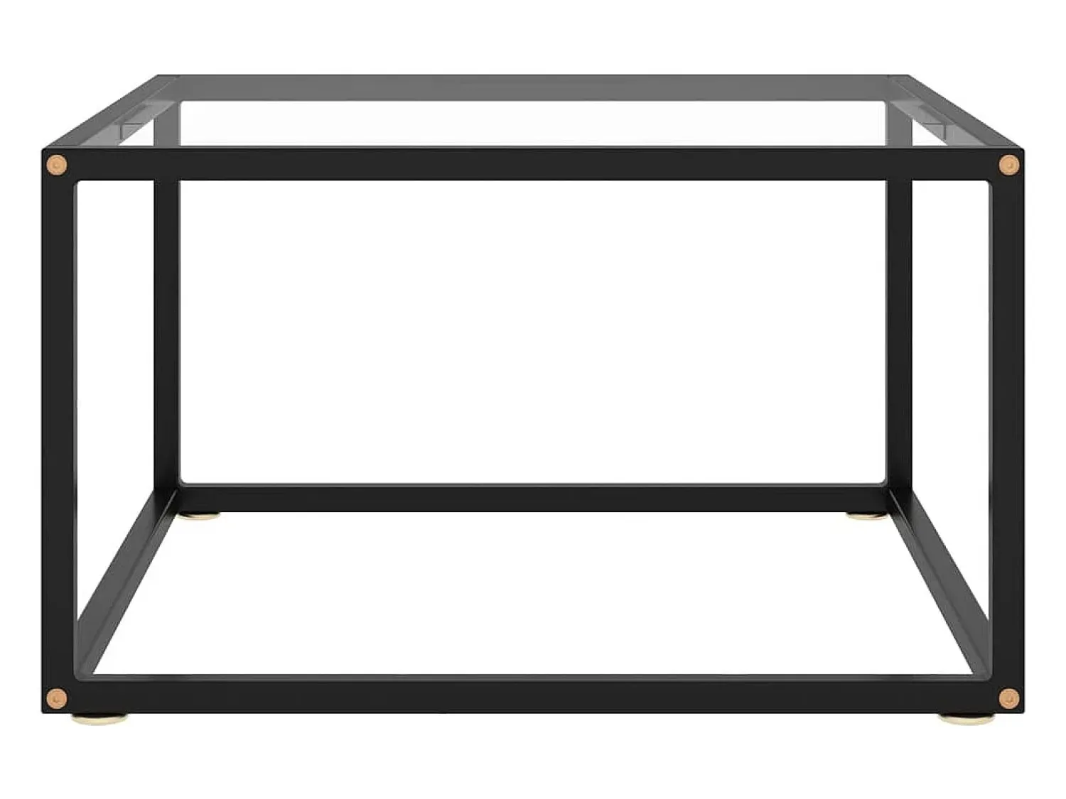 Sale vidaxl Mesa de centro 60x60x35 cm vidro temperado Preto