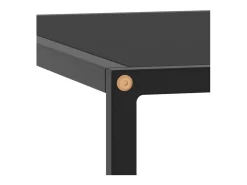 Best Mesa de centro 80x80x35 cm vidro PT389845 Preto