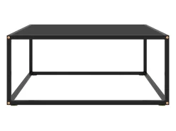 Best Mesa de centro 80x80x35 cm vidro PT389845 Preto