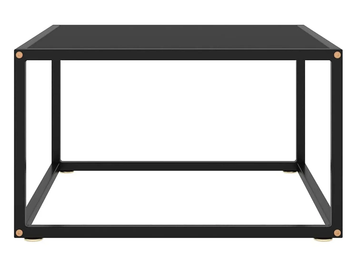Mesa De Centro| Mesa de centro 60x60x35 cm vidro PT837382 Preto