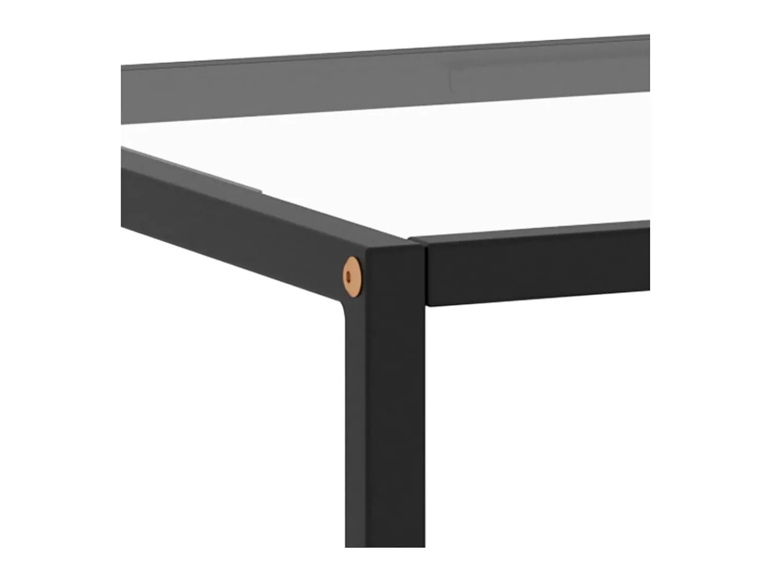 Mesa De Centro* Mesa de centro 120x50x35 cm vidro temperado PT610858 Preto