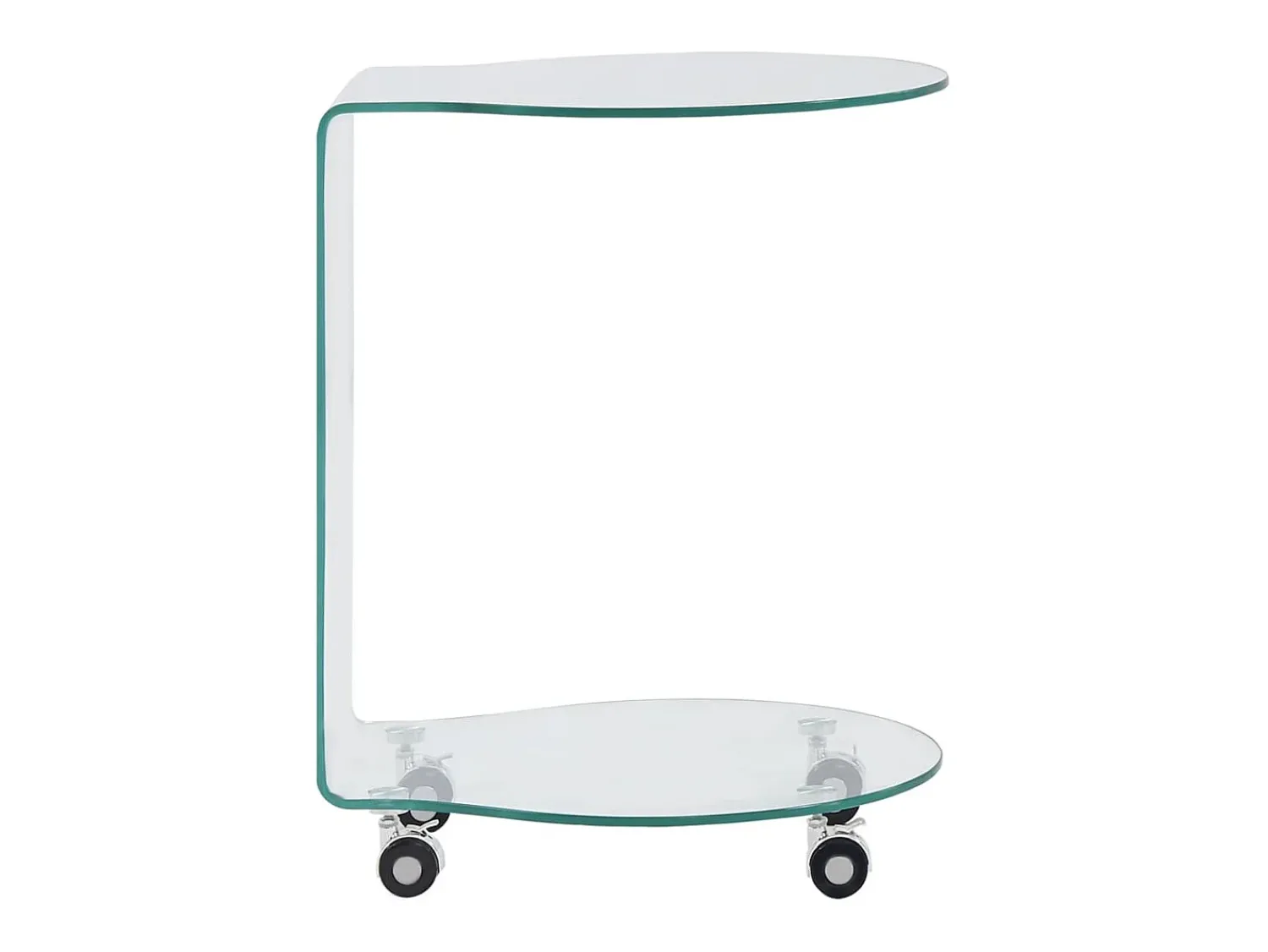 Mesa De Centro*vidaxl Mesa de centro 45x40x58 cm vidro temperado Transparente