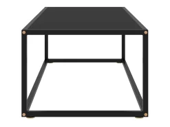 Mesa De Centro* Mesa de centro 100x50x35 cm vidro PT501824 Preto