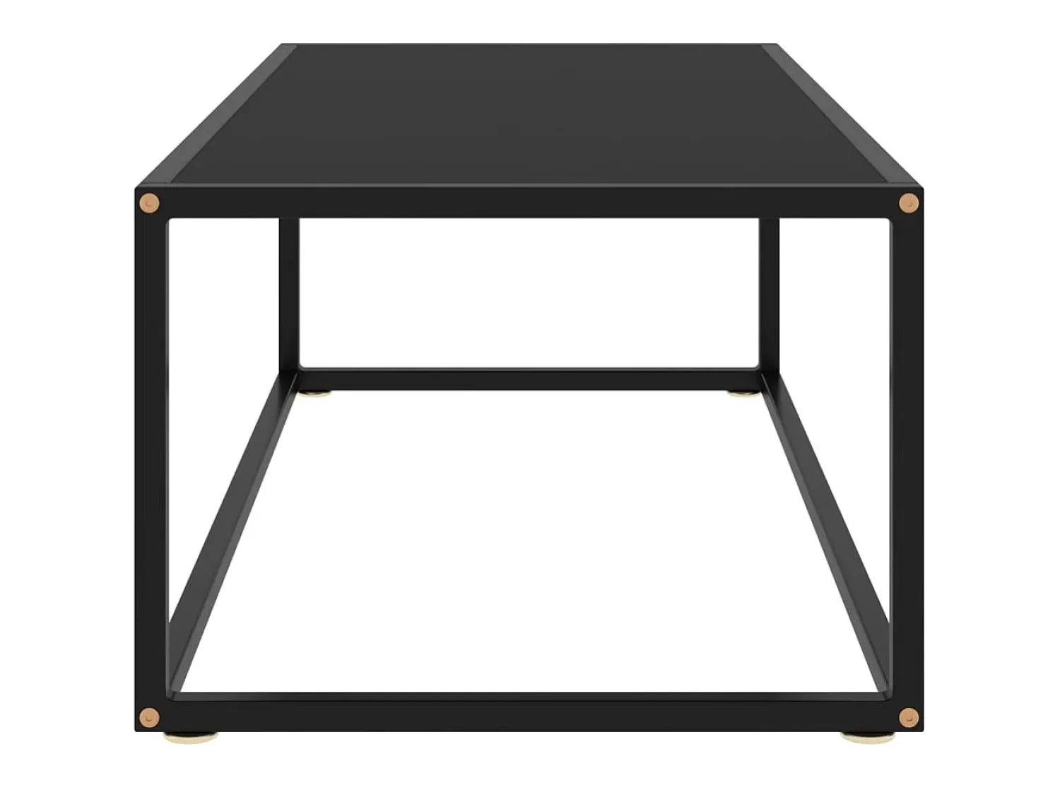 Mesa De Centro* Mesa de centro 100x50x35 cm vidro PT501824 Preto