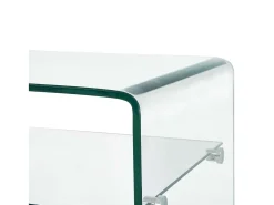 Mesa De Centro* Mesa de centro 98x45x31 cm vidro temperado PT928430 Transparente