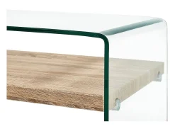 Outlet Mesa de centro 98x45x31 cm vidro temperado PT639866 Transparente