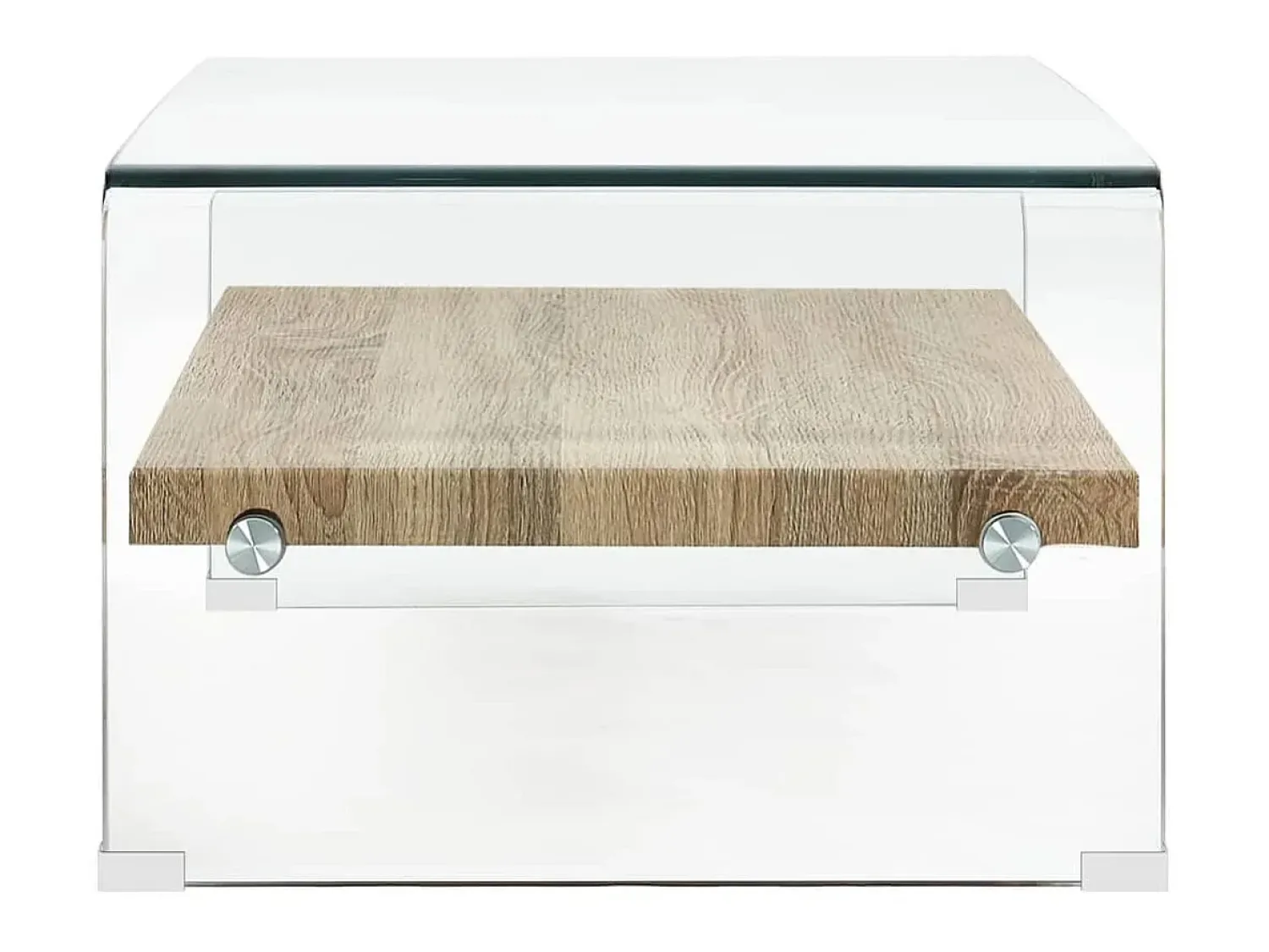 Outlet Mesa de centro 98x45x31 cm vidro temperado PT639866 Transparente