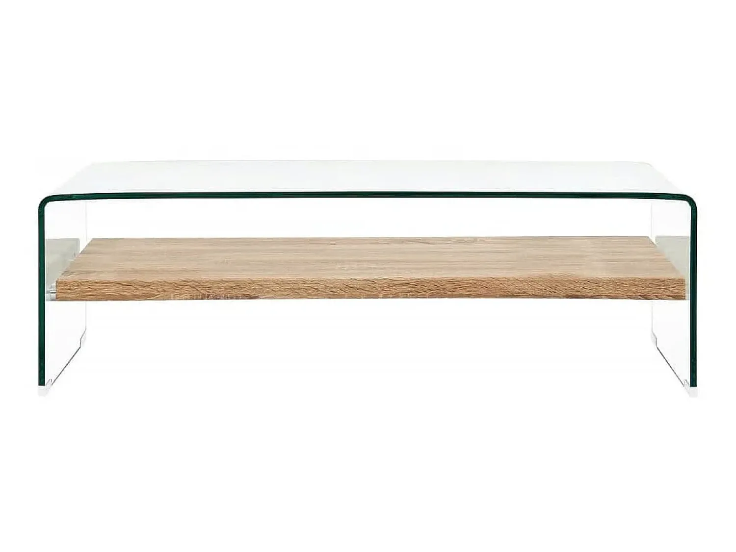 Outlet Mesa de centro 98x45x31 cm vidro temperado PT639866 Transparente