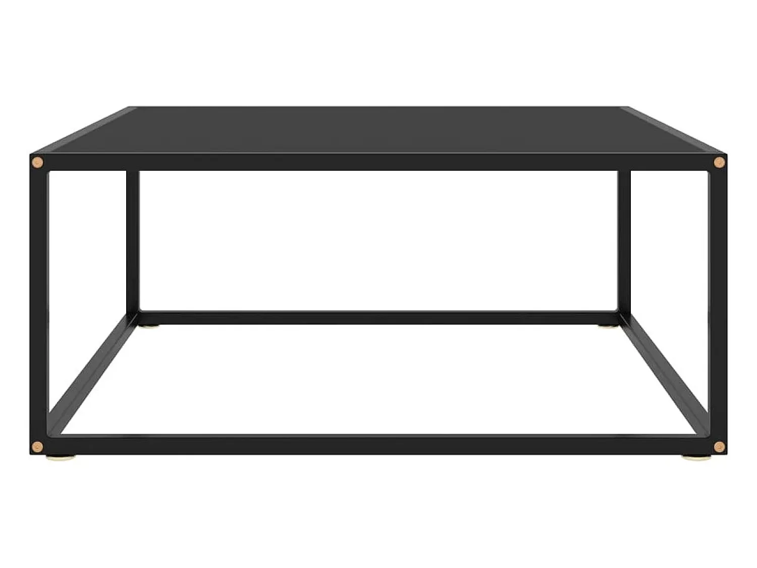 Mesa De Centro|vidaxl Mesa de centro 80x80x35 cm vidro Preto