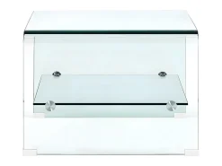 Mesa De Centro| Mesa de centro 50x45x33 cm vidro temperado PT132486 Transparente