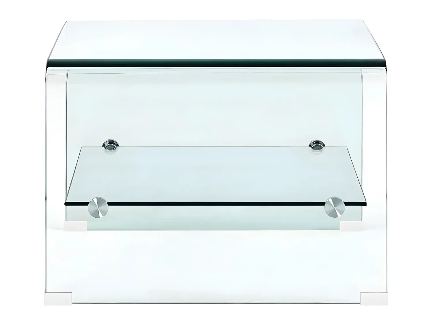 Mesa De Centro| Mesa de centro 50x45x33 cm vidro temperado PT132486 Transparente