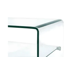 Mesa De Centro| Mesa de centro 50x45x33 cm vidro temperado PT132486 Transparente