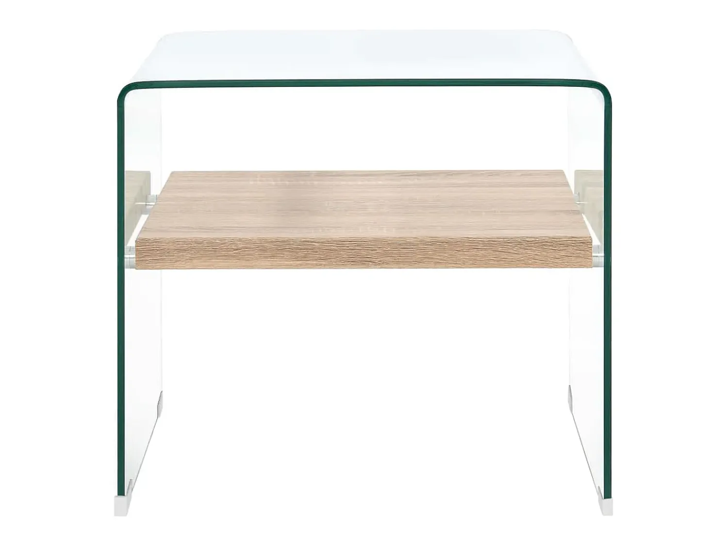 Discount vidaxl Mesa de centro 50x50x45 cm vidro temperado Transparente