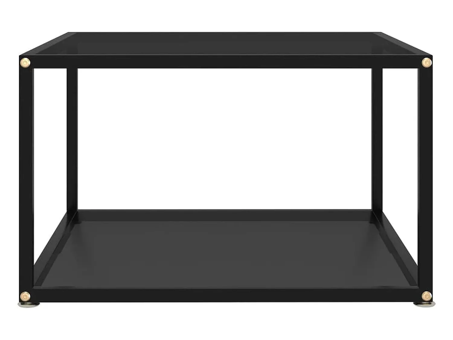 Best vidaxl Mesa de centro 60x60x35 cm vidro temperado Preto