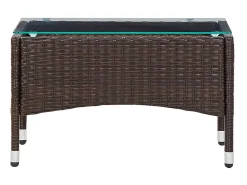 Mesa de centro 60x40x36 cm vime PE PT168402^ Mesa De Centro