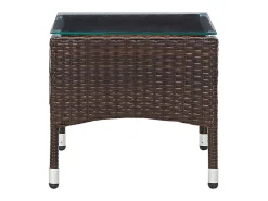 Mesa de centro 60x40x36 cm vime PE PT168402^ Mesa De Centro