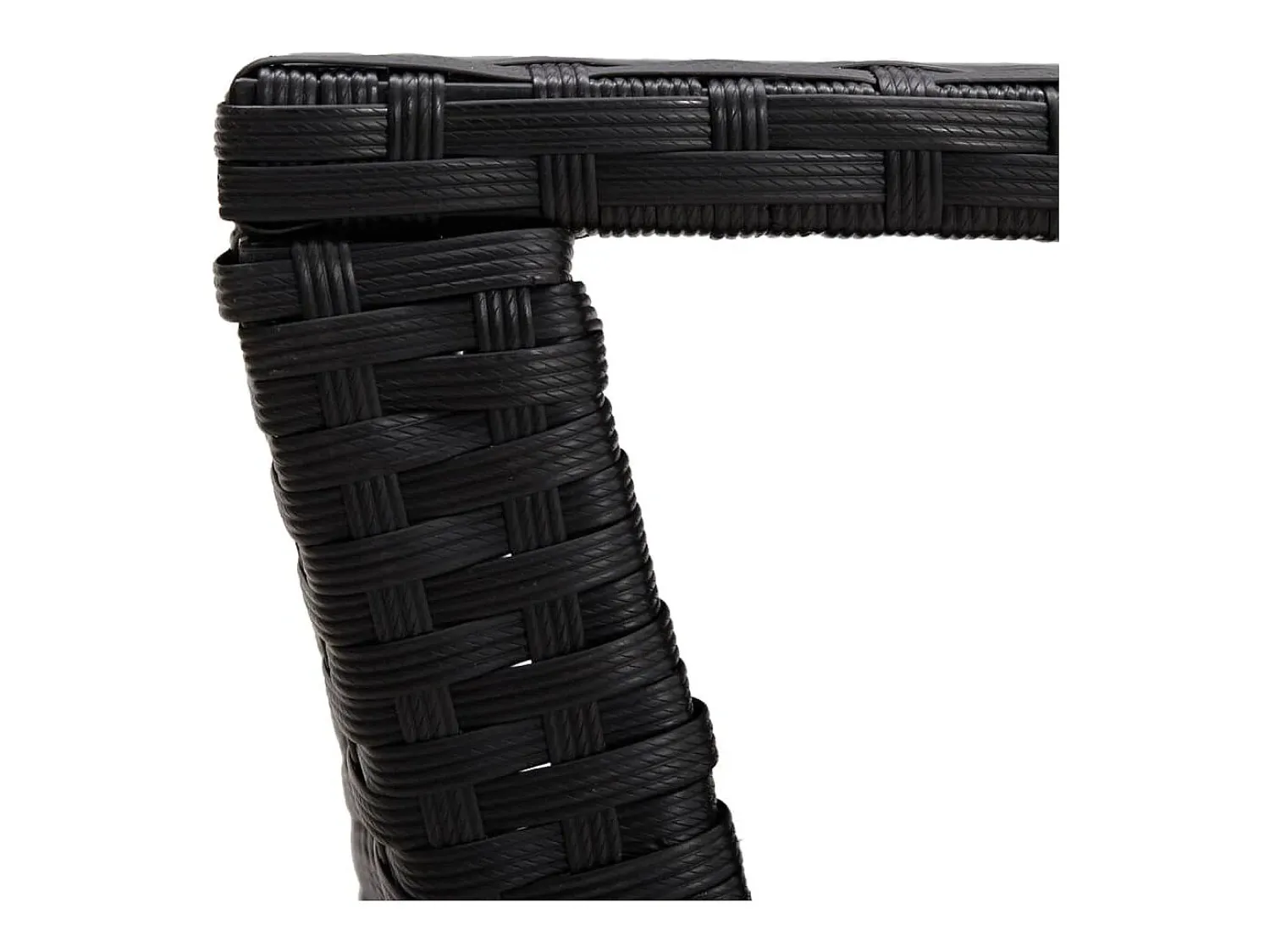 Mesa De Centro|vidaxl Mesa de centro 100x50x40 cm vime PE Preto