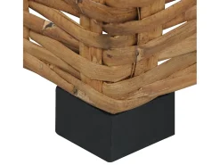 Mesa de centro 47x47x28 cm vime natural PT536093^ Mesa De Centro