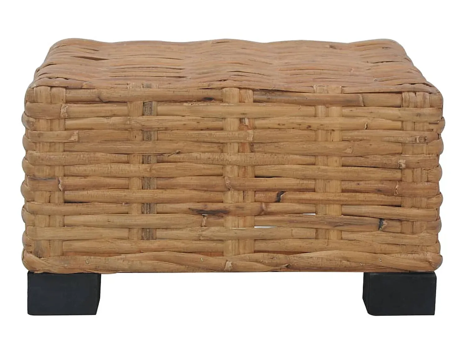 Mesa de centro 47x47x28 cm vime natural PT536093^ Mesa De Centro