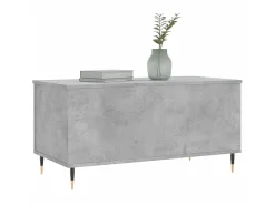Mesa De Centro| Mesa de centro 90x44,5x45 derivados de madeira cimento PT550908 Cinzento