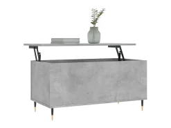 Mesa De Centro| Mesa de centro 90x44,5x45 derivados de madeira cimento PT550908 Cinzento