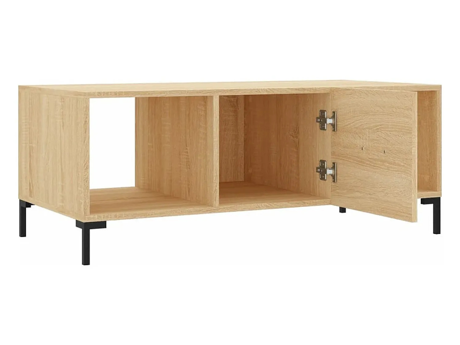 Hot vidaxl Mesa de centro 102x50x40 derivados de madeira carvalho sonoma Natural claro
