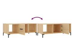 Hot vidaxl Mesa de centro 102x50x40 derivados de madeira carvalho sonoma Natural claro