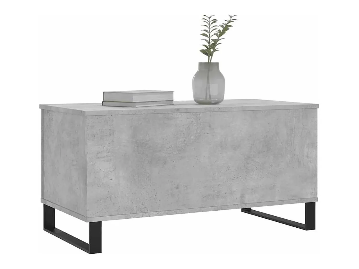 Mesa De Centro|vidaxl Mesa de centro 90x44,5x45 derivados de madeira cimento Cinzento