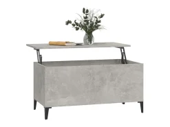 Mesa de centro 90x44,5x45 derivados de madeira cimento PT617682^ Mesa De Centro