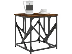 Mesa De Centro* Mesa de centro 45x45x47,5 derivados madeira carvalho fumado PT194610 Castanho