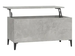Mesa De Centro*vidaxl Mesa de centro 90x44,5x45 derivados de madeira cimento Cinzento