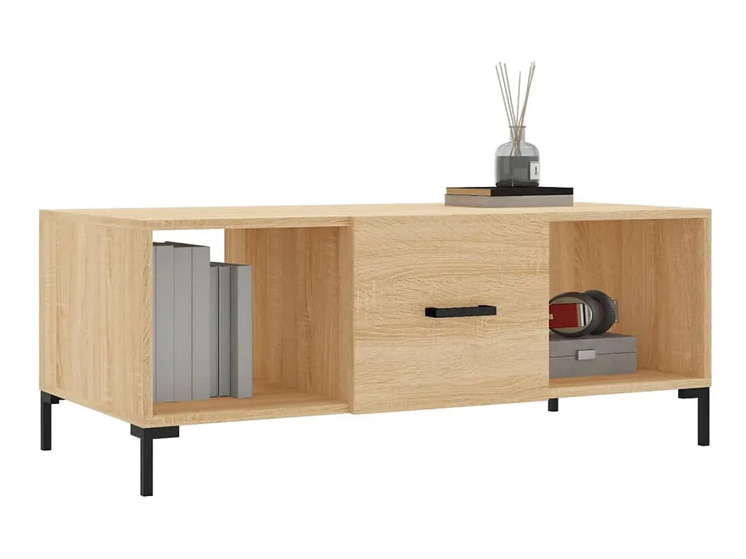 Mesa de centro 102x50x40 derivados de madeira carvalho sonoma PT539421^ Mesa De Centro