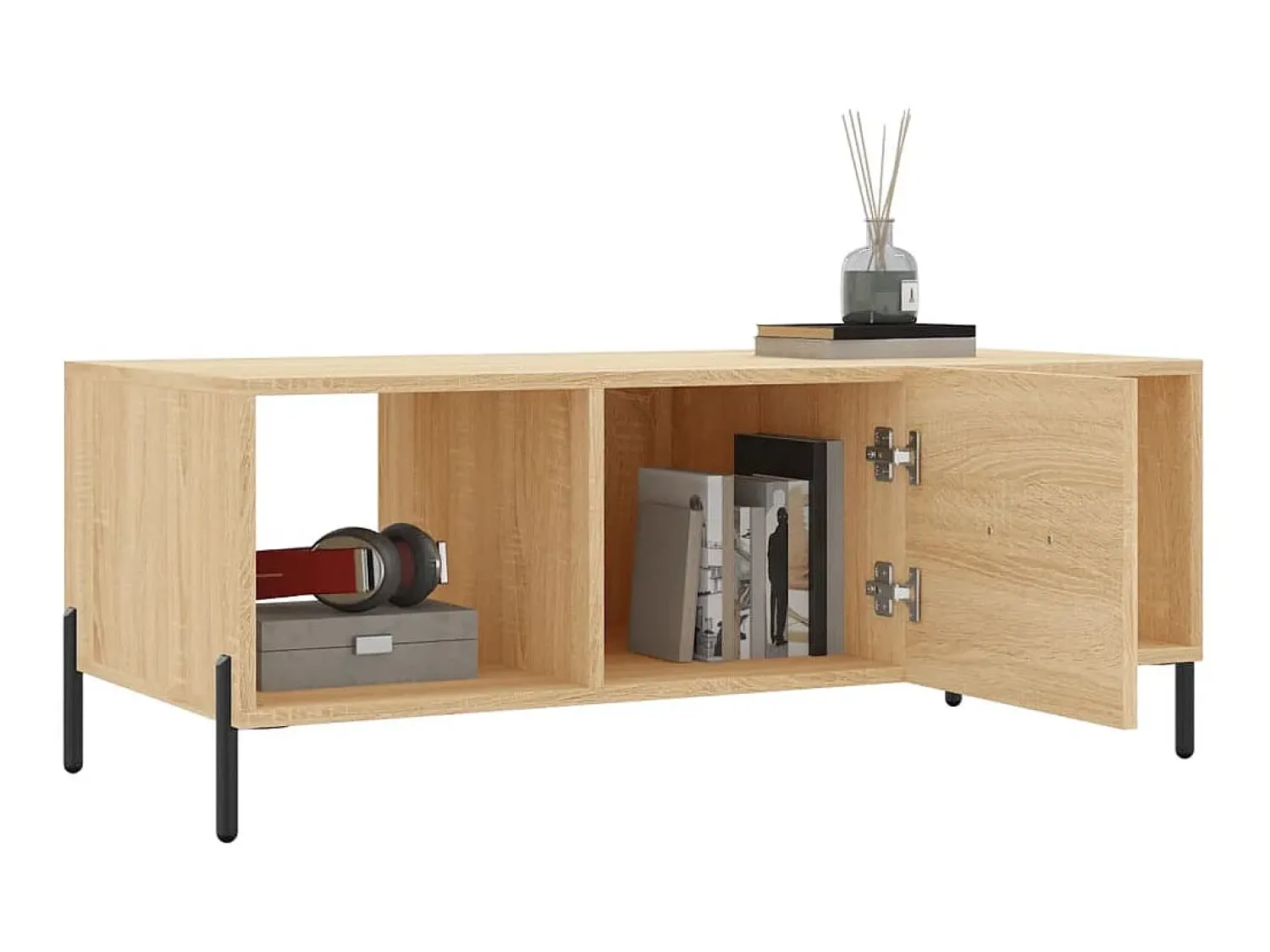 Sale Mesa de centro 102x50x40 derivados de madeira carvalho sonoma PT517535 Castanho