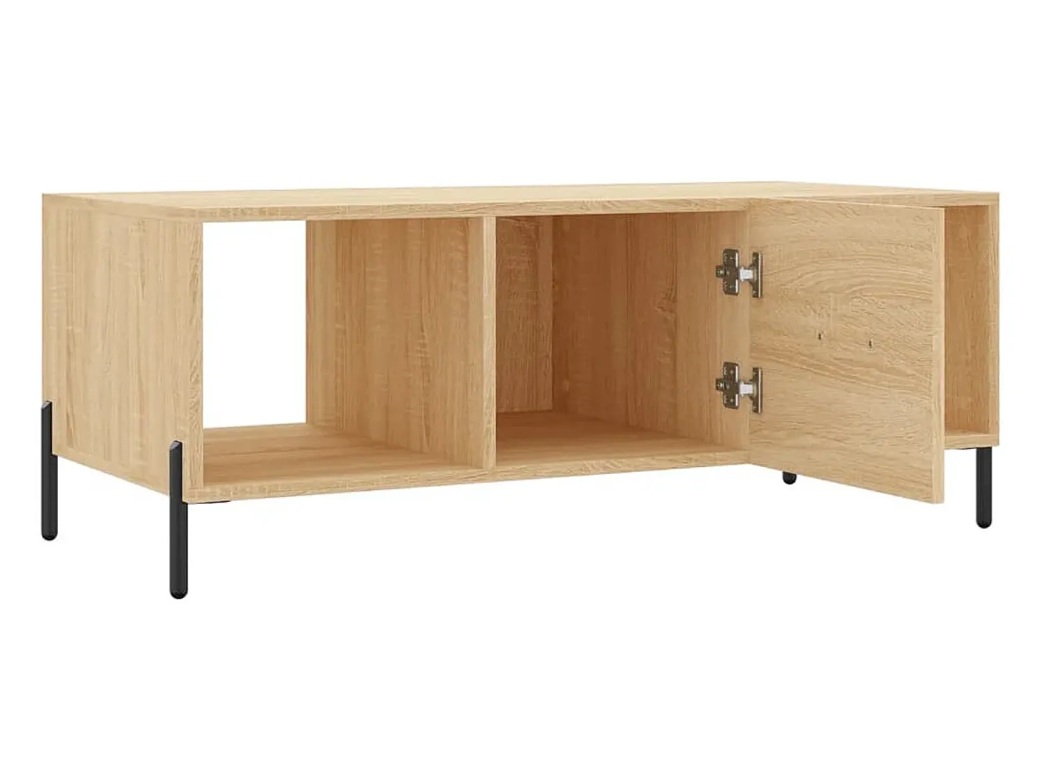 Clearance vidaxl Mesa de centro 102x50x40 derivados de madeira carvalho sonoma Natural claro