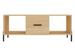 Clearance vidaxl Mesa de centro 102x50x40 derivados de madeira carvalho sonoma Natural claro