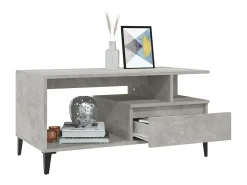 Mesa De Centro|vidaxl Mesa de centro 90x49x45 derivados de madeira cimento Cinzento