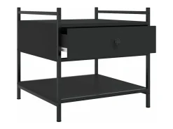 Mesa De Centro*vidaxl Mesa de centro 50x50x50 derivados de madeira Preto