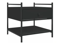 Mesa De Centro*vidaxl Mesa de centro 50x50x50 derivados de madeira Preto