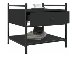 Mesa De Centro*vidaxl Mesa de centro 50x50x50 derivados de madeira Preto