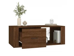 Mesa De Centro| Mesa de centro 100x50,5x35 derivados madeira carvalho PT301551 Castanho