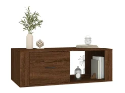Mesa De Centro| Mesa de centro 100x50,5x35 derivados madeira carvalho PT301551 Castanho