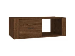 Mesa De Centro| Mesa de centro 100x50,5x35 derivados madeira carvalho PT301551 Castanho